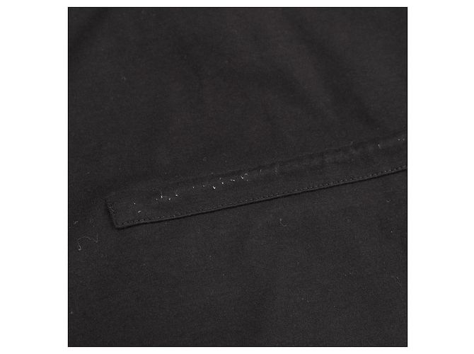 Vestido de algodón bordado con bolsillos de Hermès Negro - vista 6