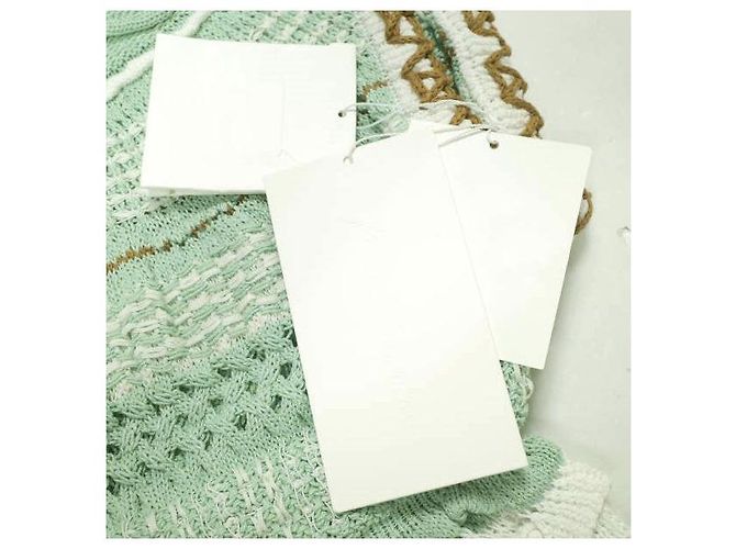 Autre Marque Vestido de punto con patrón de cesta de bambú Mame Kurogouchi Verde - vista 5