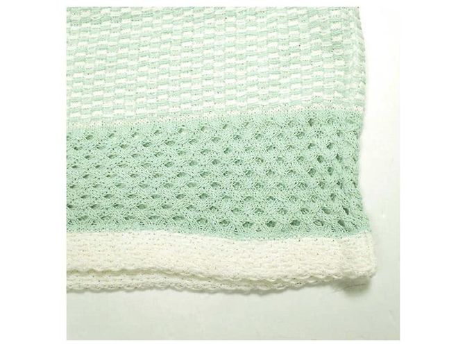 Autre Marque Vestido de punto con patrón de cesta de bambú Mame Kurogouchi Verde - vista 8