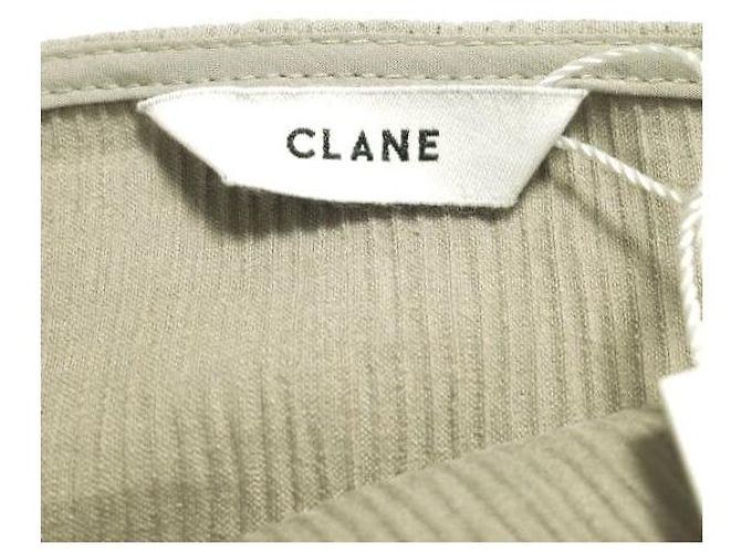 Autre Marque TOP CORTO A MANICHE QUADRATE CLANE in misto rayon Beige - vista 8