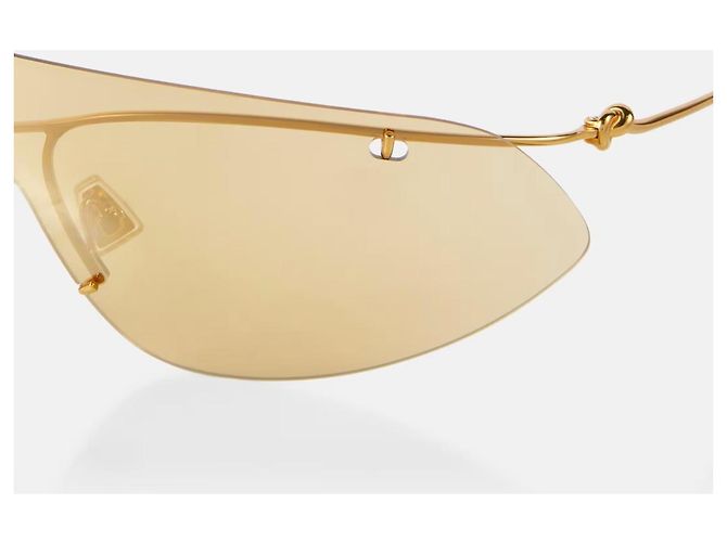 Gafas de sol Bottega Veneta de metal dorado - vista 2