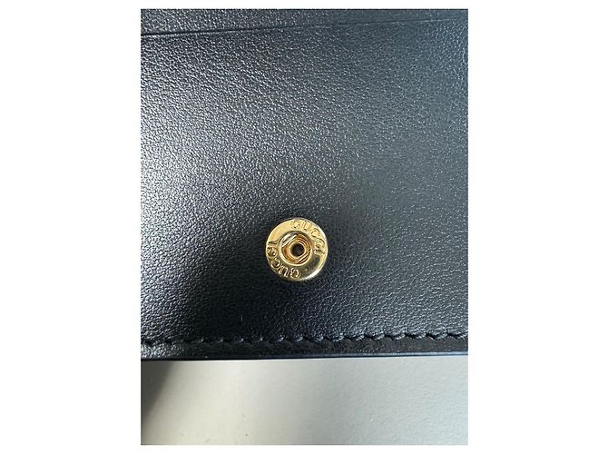 Portafoglio per Donne Gucci Matelassé GG Nero Oro Piccolo - vista 6
