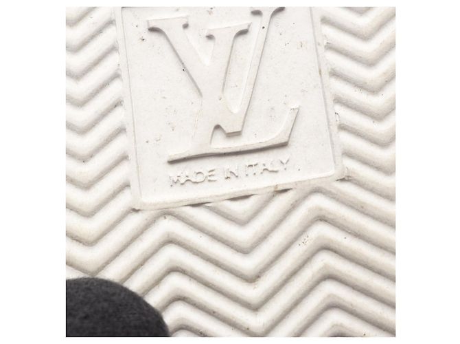 Monogram-Leder-Sneaker der Beverly Hills Linie von Louis Vuitton Weiß Grün - Ansicht 6