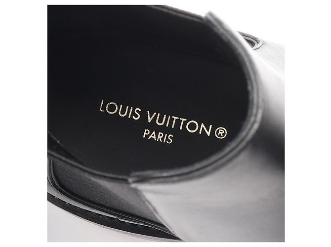 LV Flex Leder Chelsea Boots von Louis Vuitton Schwarz - Ansicht 5