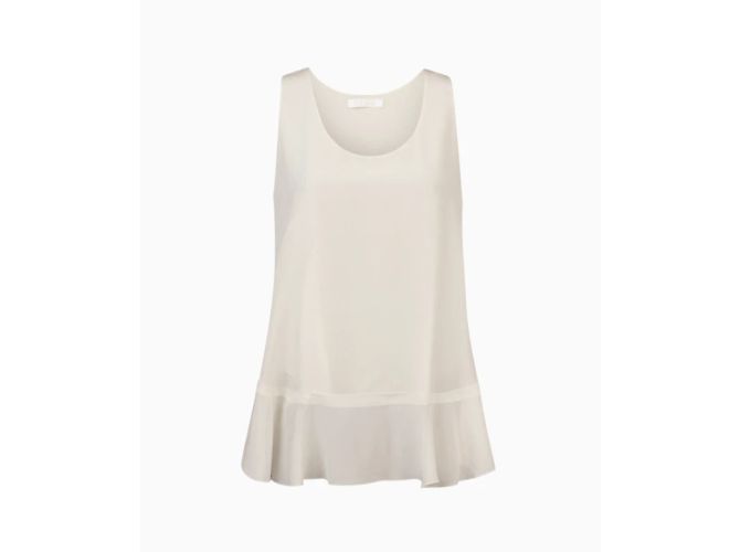 Top Chloé, modello Crêpe avorio SS2008 di Phoebe Philo Bianco - vista 3