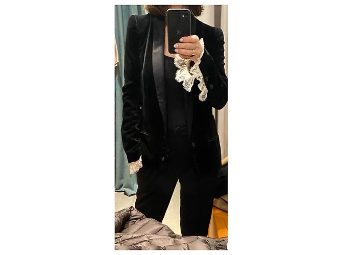 La piccola giacca nera Chanel Nero - vista 5