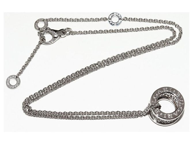 Bulgari Colar Pendente Bvlgari B.zero1 Au750 com Diamante Prata - vista 3