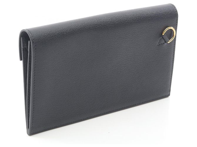 Cartera larga Kelly Pocket de Chevre Mysore de Hermès Negro - vista 2