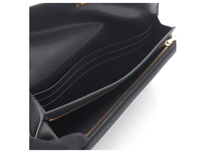 Cartera larga Kelly Pocket de Chevre Mysore de Hermès Negro - vista 3