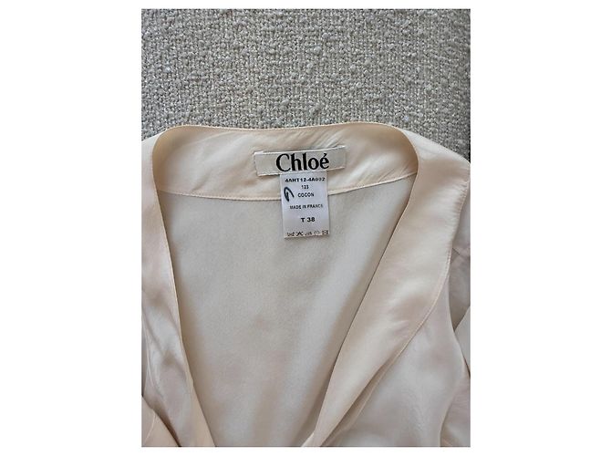 Top Chloé, modello di Seta Avorio FW2004 di Phoebe Philo Bianco - vista 3