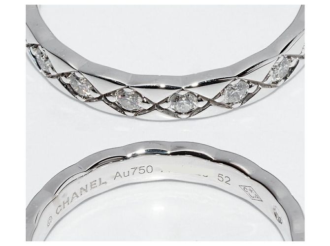 Anello Coco Crush in oro bianco 18K Chanel J11871 Argento - vista 5