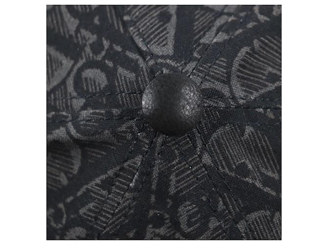 Dior Oblique Leder Baseballkappe Grau Anthrazitgrau - Ansicht 7