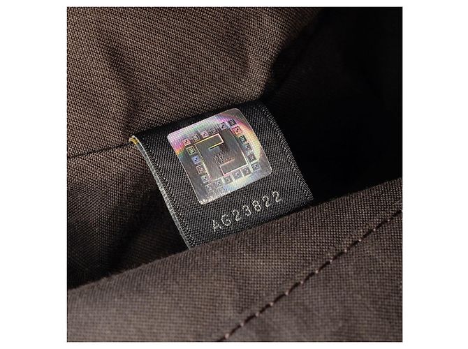 Fendi Zucca Canvas-Handtasche Schwarz - Ansicht 12