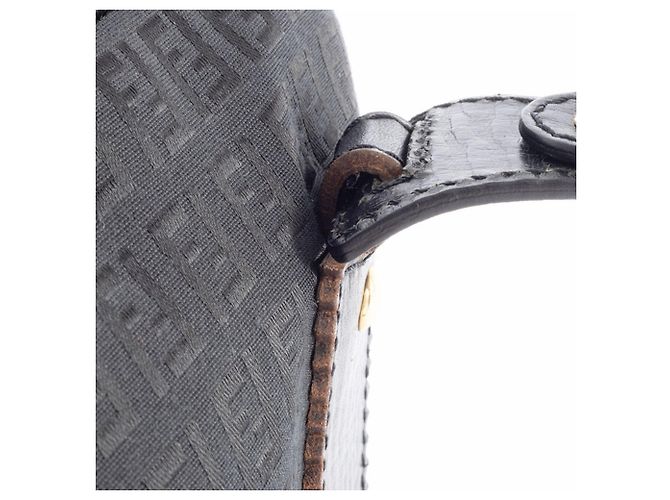 Fendi Zucca Canvas-Handtasche Schwarz - Ansicht 16