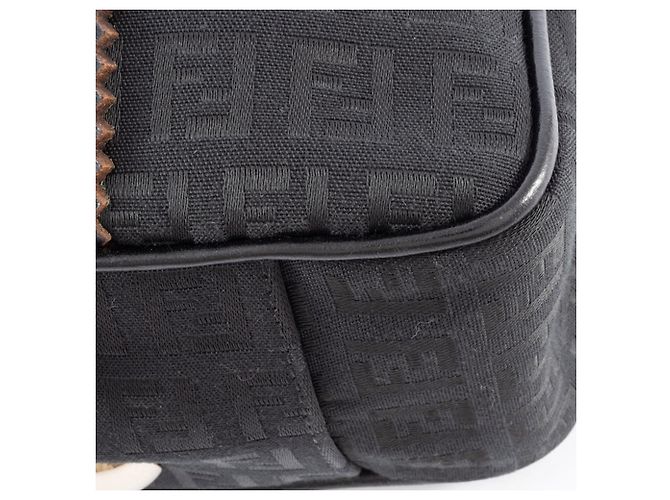 Fendi Zucca Canvas-Handtasche Schwarz - Ansicht 4