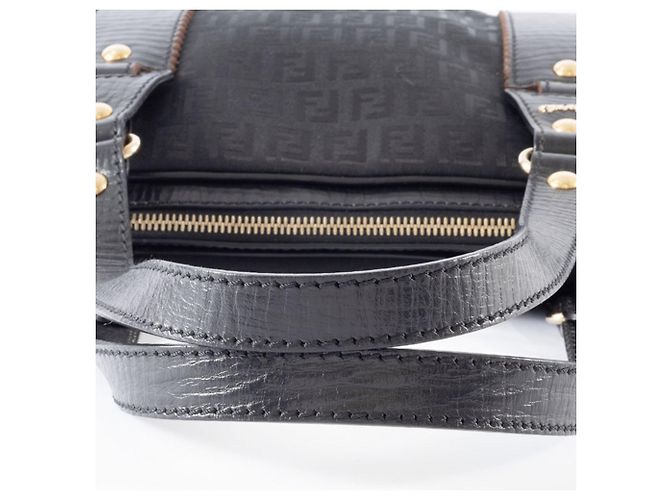 Fendi Zucca Canvas-Handtasche Schwarz - Ansicht 5