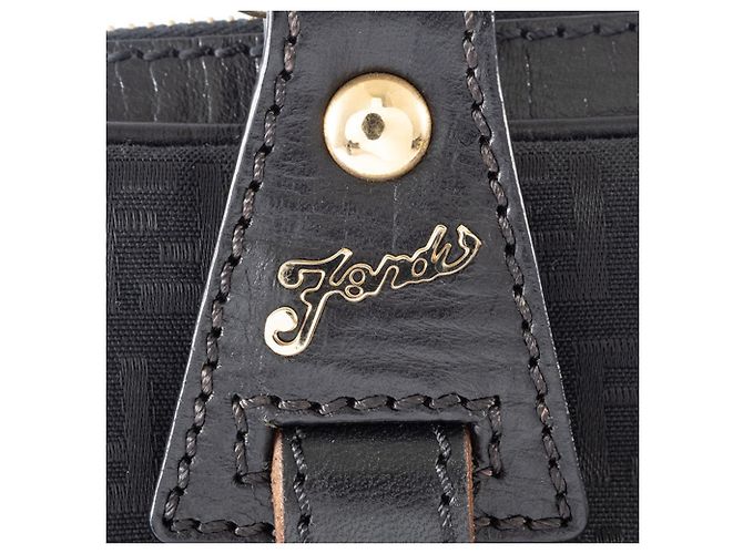 Fendi Zucca Canvas-Handtasche Schwarz - Ansicht 6