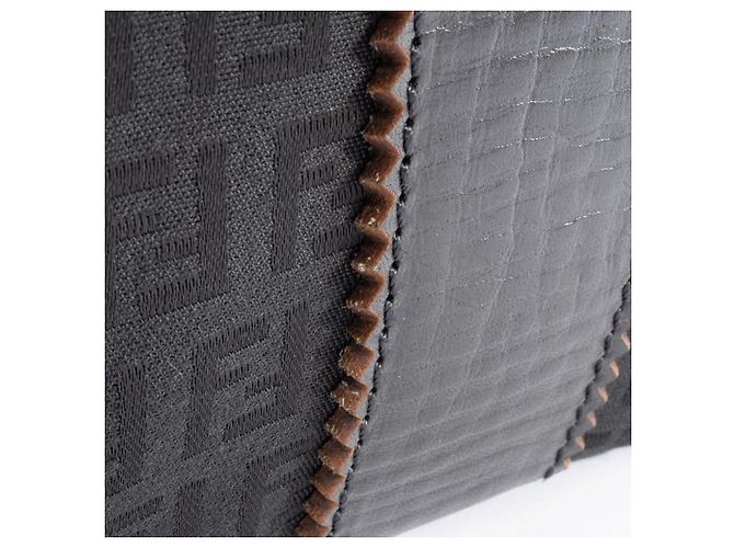 Fendi Zucca Canvas-Handtasche Schwarz - Ansicht 7