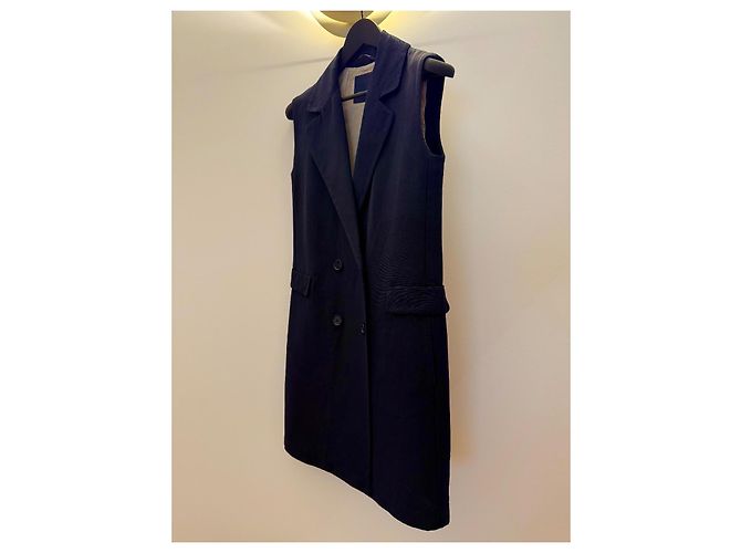 Max Mara S'Max Mara Westenkleid Marineblau - Ansicht 4