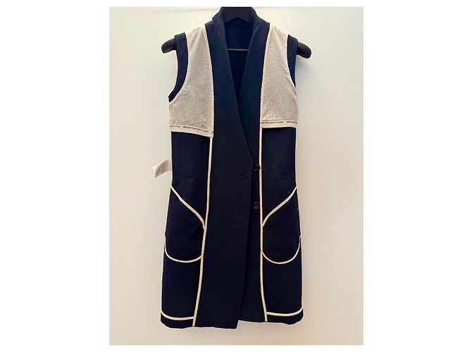 Max Mara S'Max Mara Westenkleid Marineblau - Ansicht 6
