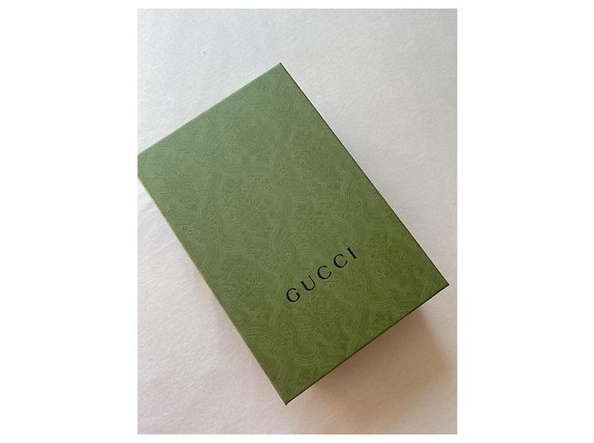 Borsa a mano Gucci Marmont GG in pelle nera e nylon Nero - vista 9