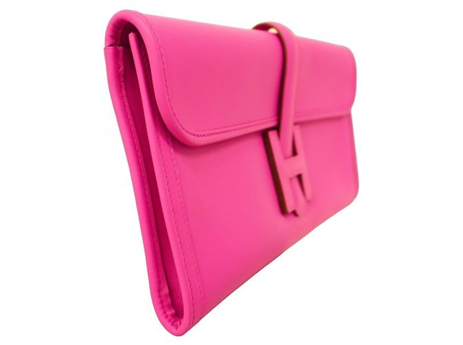 Borsa Clutch Hermès Jige Elan Swift Magnolia C - vista 2