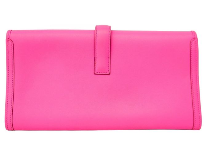Borsa Clutch Hermès Jige Elan Swift Magnolia C - vista 8