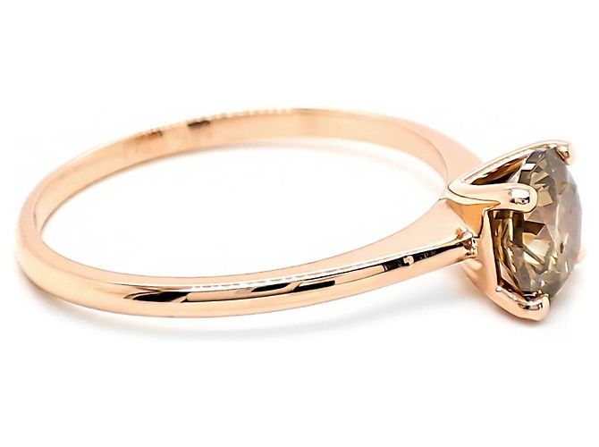 Autre Marque Anello solitario in oro rosa e diamante da 1,01 ct - vista 4