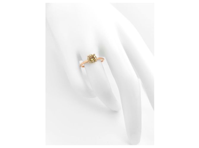 Autre Marque Anello solitario in oro rosa e diamante da 1,01 ct - vista 5