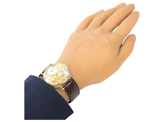 Relógio de pulso Breguet Tradition em ouro 18K com corda manual - vista 2