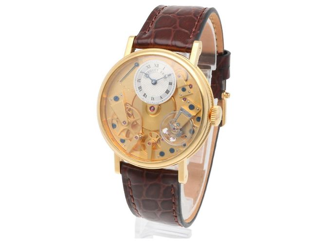 Relógio de pulso Breguet Tradition em ouro 18K com corda manual - vista 3
