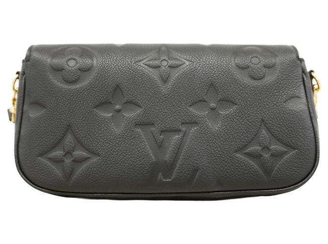 Ivy Borsa a spalla con catena Monogram Empreinte Louis Vuitton Nero - vista 12