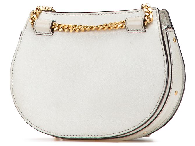 Bolsa de ombro Pixie Signature em couro de bezerro camurça branco Chloé - vista 2