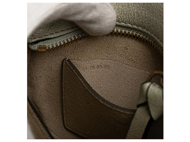 Bolsa de ombro Pixie Signature em couro de bezerro camurça branco Chloé - vista 6