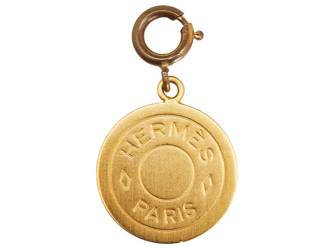 Ring Pendente Clou de Selle in Oro Placcato Hermès D'oro - vista 3
