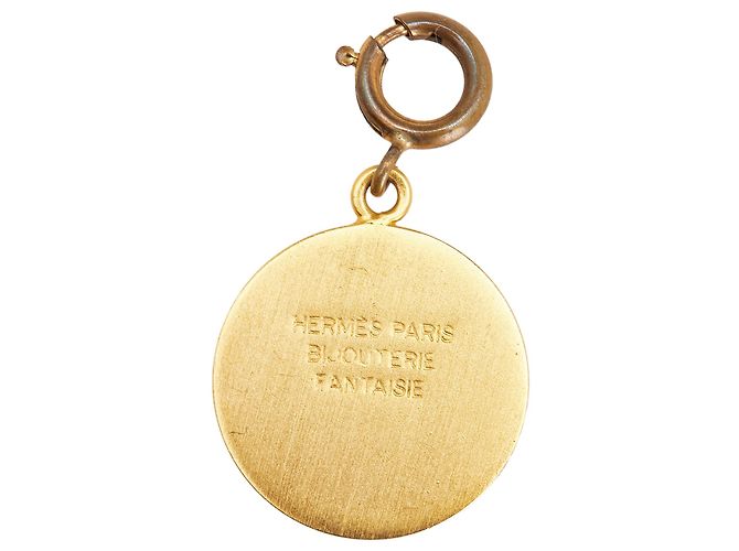 Ring Pendente Clou de Selle in Oro Placcato Hermès D'oro - vista 4