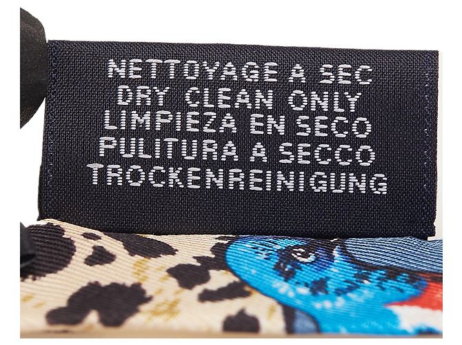 Foulard Twilly in Seta Hermès Blue Jungle Love Love Doll - vista 3