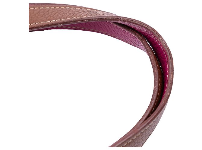 Hermès Borsa Double Sens 36 in Clemence Marrone - vista 12