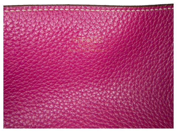 Hermès Borsa Double Sens 36 in Clemence Marrone - vista 7