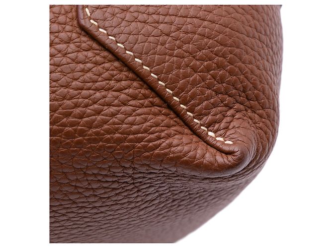 Hermès Borsa Double Sens 36 in Clemence Marrone - vista 8