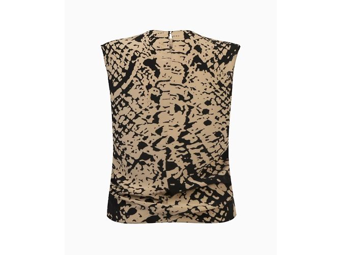 Top Yves Saint Laurent, modello Éclat Graphique FW2008 di Stefano Pilati. Stampa python - vista 2