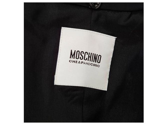 Moschino Cheap And Chic Vintage Moschino schwarze Wolljacke - Ansicht 3