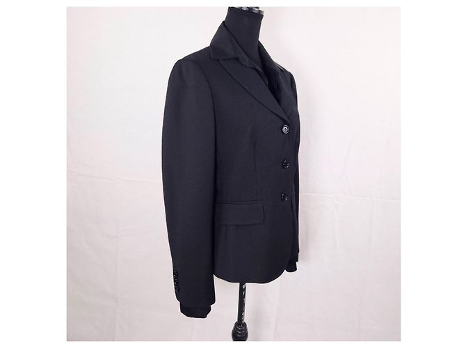 Moschino Cheap And Chic Vintage Moschino schwarze Wolljacke - Ansicht 4
