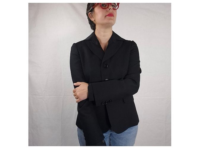 Moschino Cheap And Chic Vintage Moschino schwarze Wolljacke - Ansicht 7