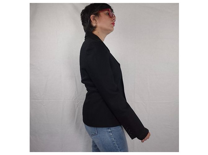 Moschino Cheap And Chic Vintage Moschino schwarze Wolljacke - Ansicht 8