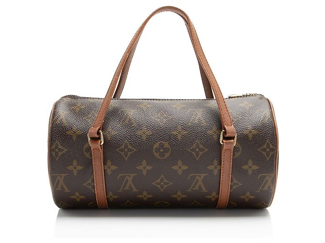 Louis Vuitton Vintage Monogramm Canvas Papillon 26 Handtasche Braun - Ansicht 3