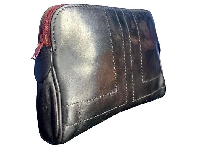 LANVIN, vintage leather clutch Black - view 2