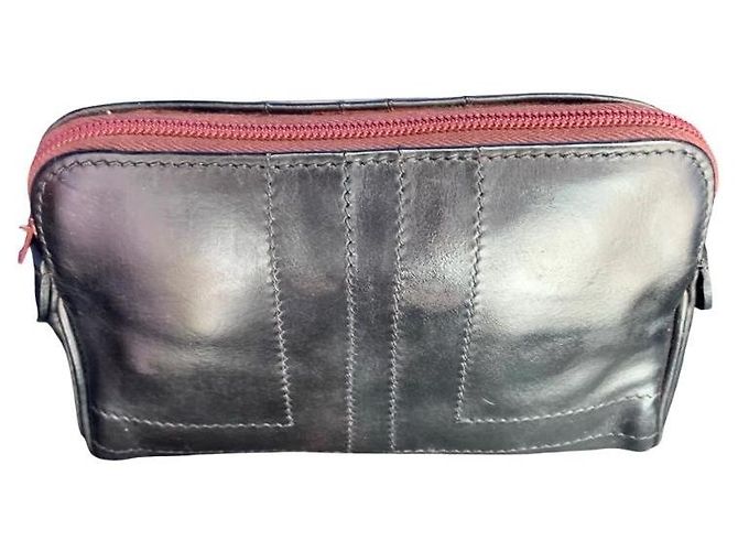 LANVIN, vintage leather clutch Black - view 3