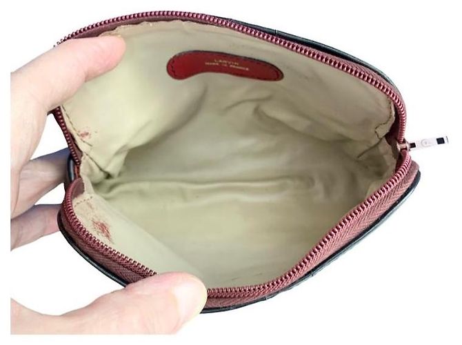 LANVIN, vintage leather clutch Black - view 4