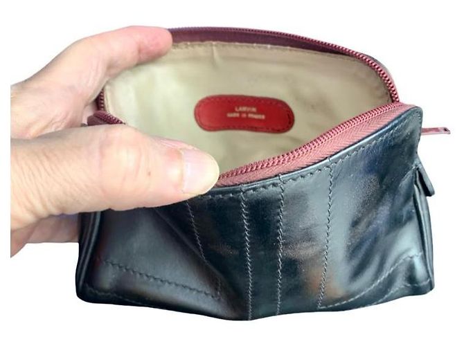 LANVIN, vintage leather clutch Black - view 5